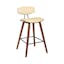 Payton 26" Cream Faux Leather Counter Height Barstool