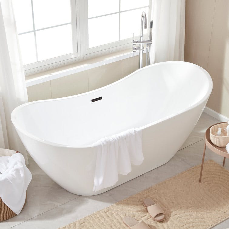 Luxurious Serenity 71'' Acrylic Freestanding Soaking Tub