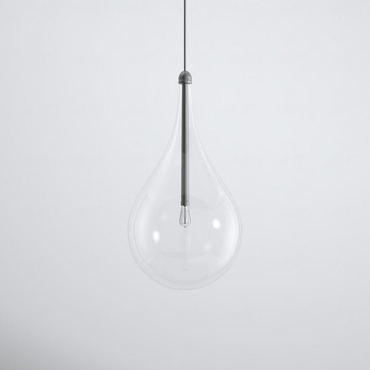 Deva Single Light Dimmable Glass Pendant