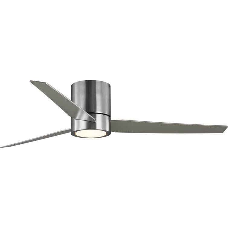 Goren 56" Brushed Nickel 3-Blade Ceiling Fan with LED Light Kit