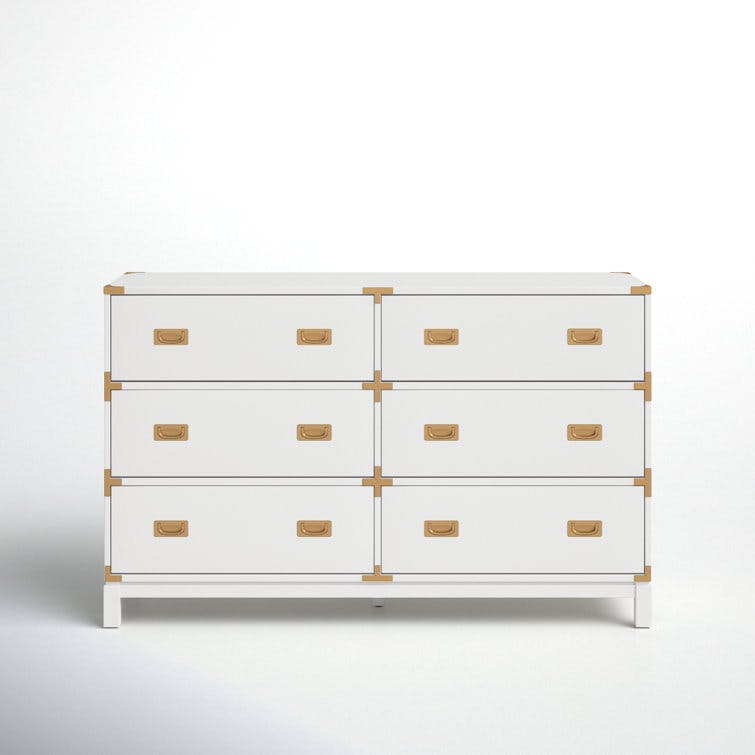 Dania 59.75" 6-Drawer Double Dresser