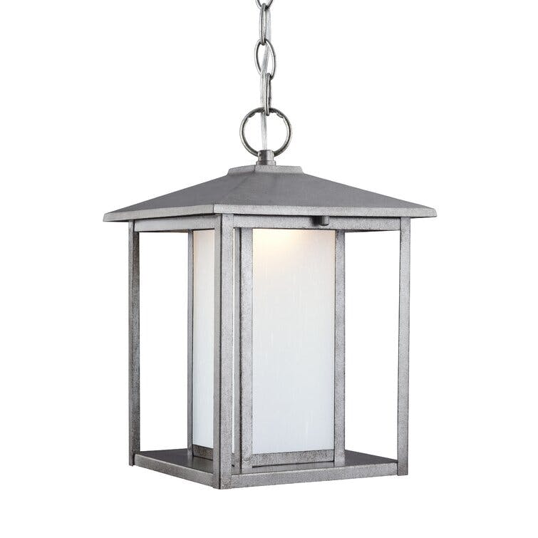 Vermont Weathered Pewter LED Outdoor Hanging Lantern