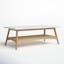 Soho White and Natural Wood Coffee Table