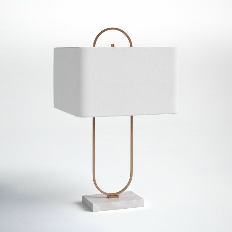 Arcade Brass Metal Table Lamp
