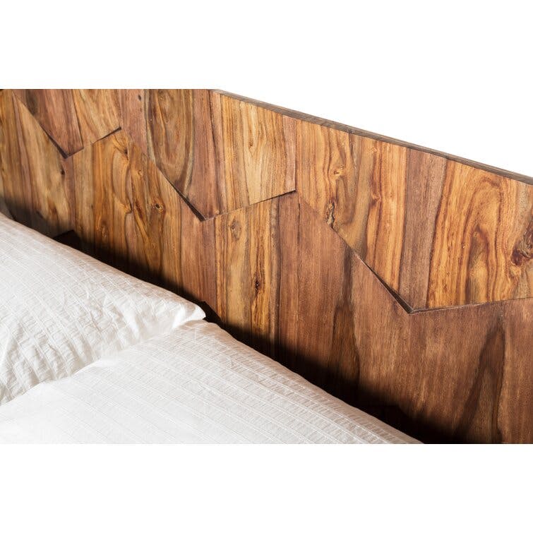 Verna Solid Wood King Platform Bed
