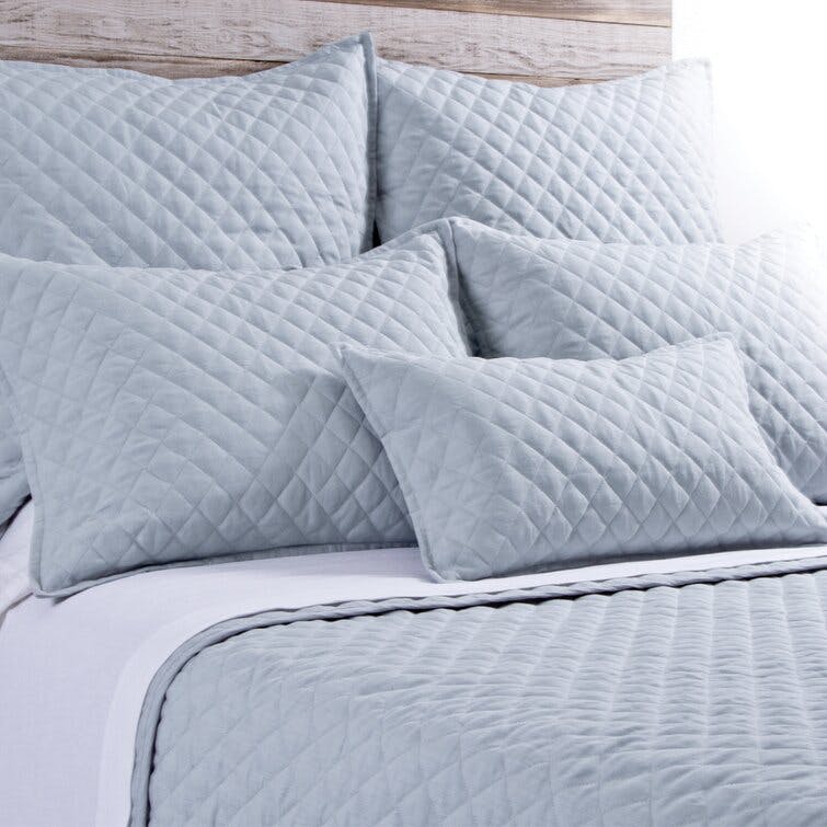 Hampton Standard Cream Quilted Linen Pillow Sham