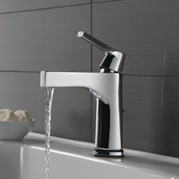Zura Single Hole Bathroom Faucet with Drain Assembly and Diamond Seal Technology