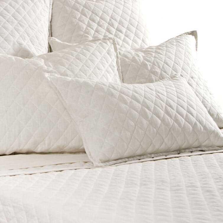 Hampton Quilted Sham by Pom Pom at Home - Cream / Standard