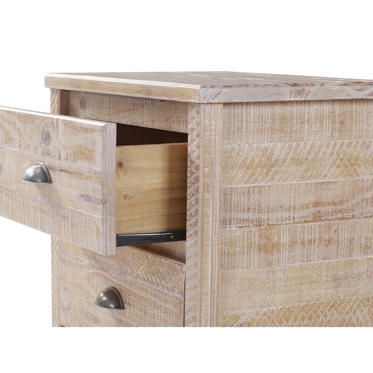Clove Solid Wood 2-Drawer Nightstand