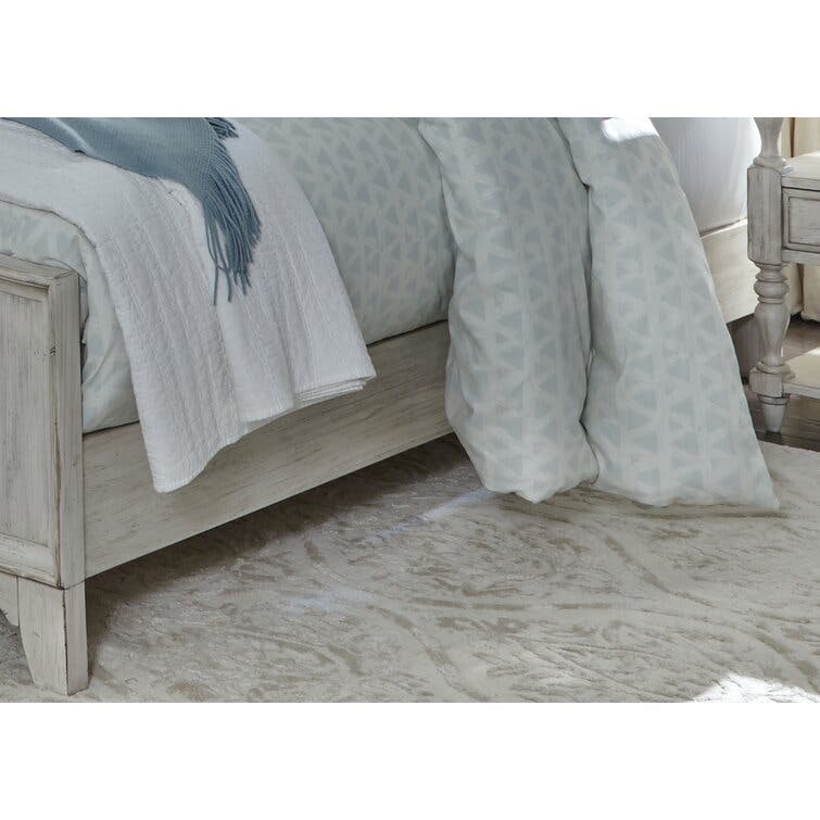 Auria Farmhouse Reimagined Low Profile Queen Panel Bed
