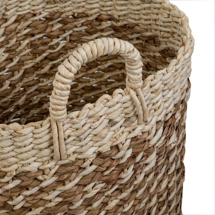 Coastal Nesting Wicker General Basket - Set of 3