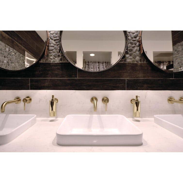 Trinsic Champagne Bronze Wall Mounted Bathroom Faucet