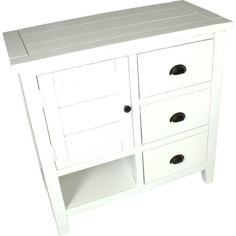 Accent Chest in Weathered White Finish