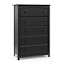 Kenton Black 5-Drawer Universal Dresser
