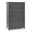 Kenton Gray 5-Drawer Universal Dresser