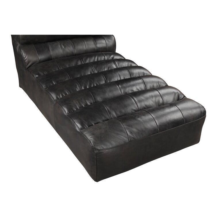 Moe's Home Collection Ramsay Leather Chaise
