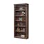Buldir Tall 5-Shelf Adjustable Wood Bookcase in Wall Oak