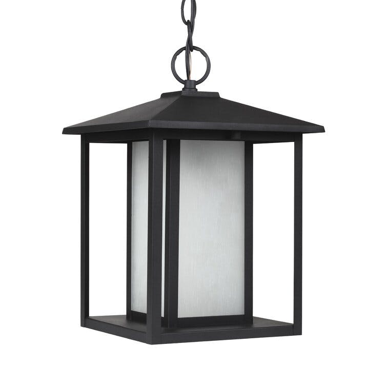 Vermont Black Steel Outdoor Hanging Lantern