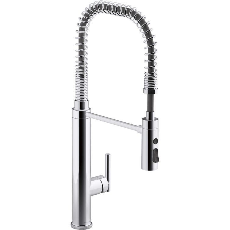 Kohler Purist® Single Handle Semi-Professional Pre-Rinse Kitchen Faucet with Pull Down Sprayer