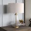 Bragdon Traditional Seeded Glass Table Lamp with Flax Shade