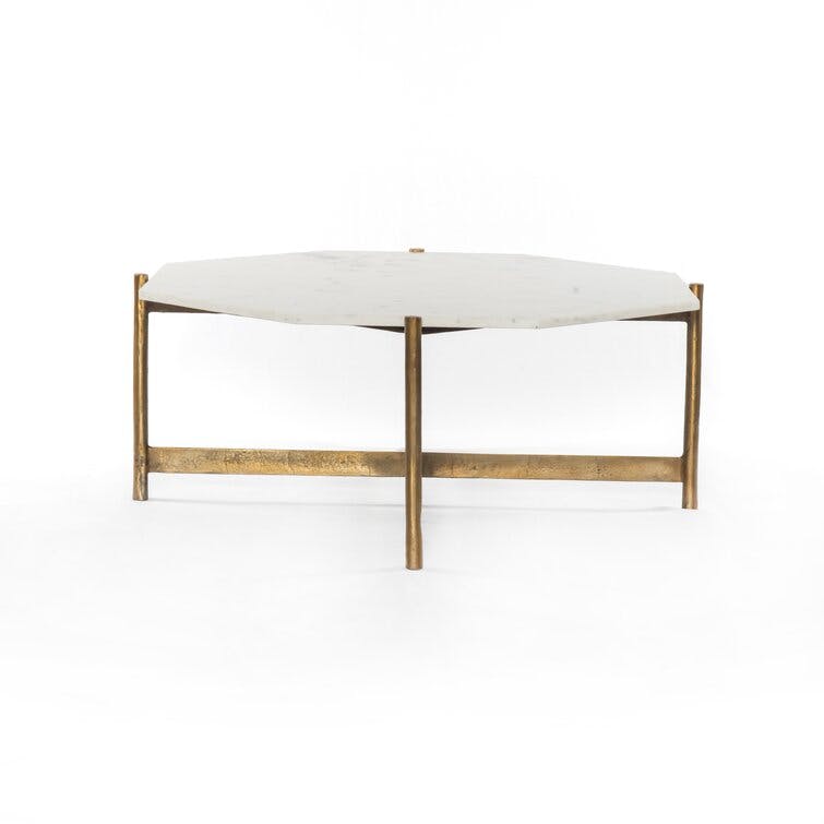 Montague Geometric Marble Coffee Table
