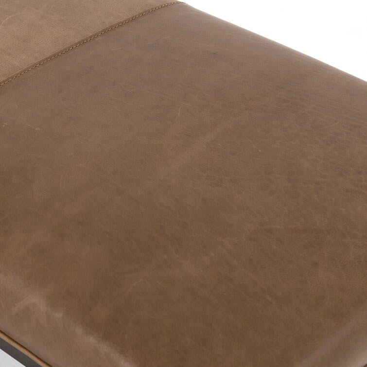 Roux Genuine Leather Bench
