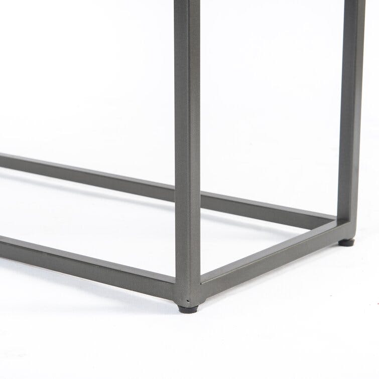 Solstice 50" Brass Front 3-Drawer Iron Console Table
