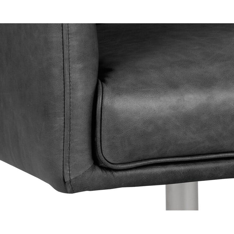 Easton Leather Swivel Armchair