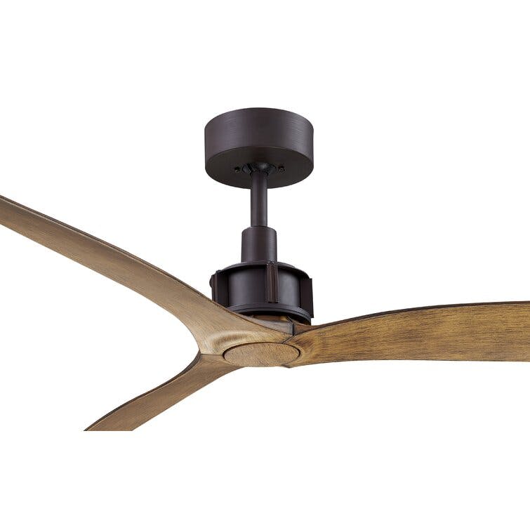 52" Zelda 3 - Blade Standard Ceiling Fan with Remote Control