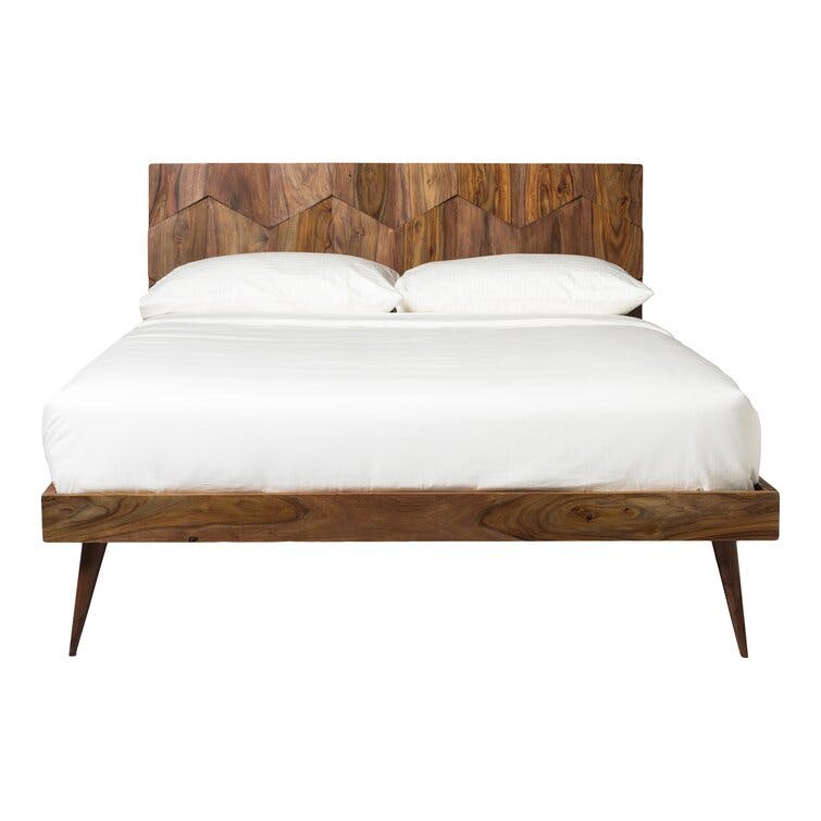 Verna Solid Wood King Platform Bed