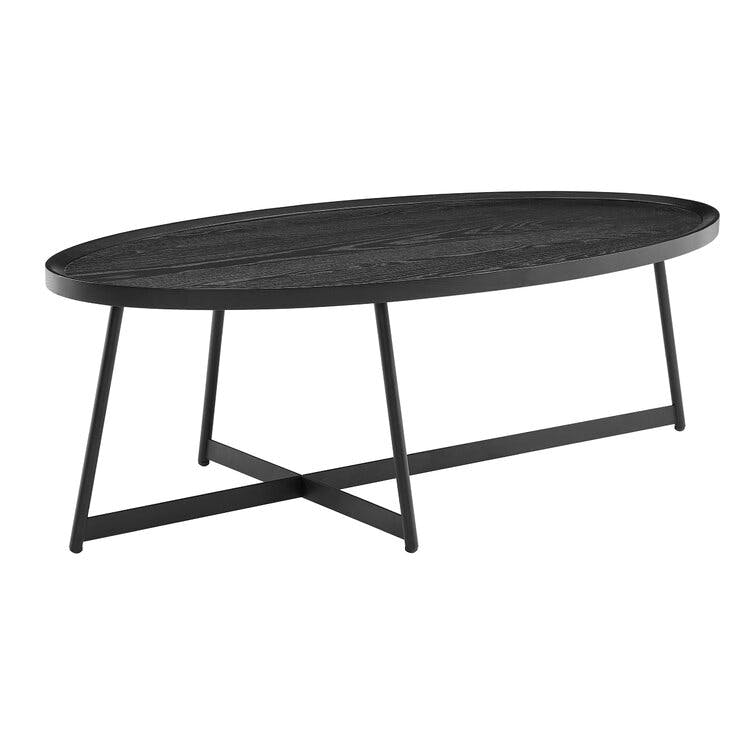 Gweneth Oval Coffee Table - Black Ash