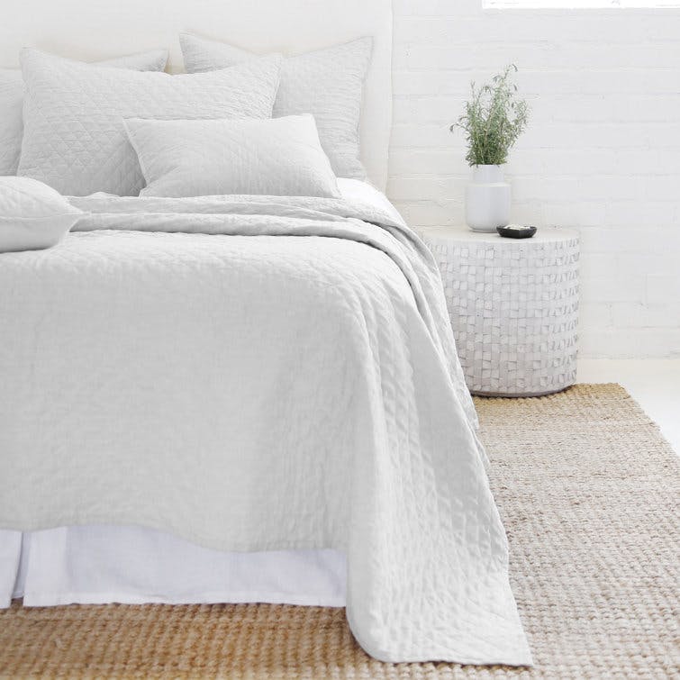 Hampton Quilted Sham by Pom Pom at Home - Cream / Standard