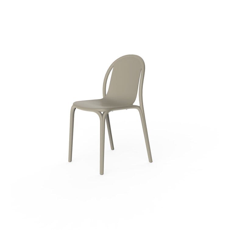 Brooklyn Stackable Ecru Dining Side Chair with Cushion
