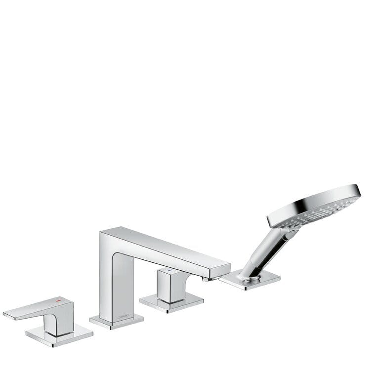 Metropol 4-Hole Roman Tub Set Trim With Lever Handles and 1.75 GPM Handshower Trim Set Only