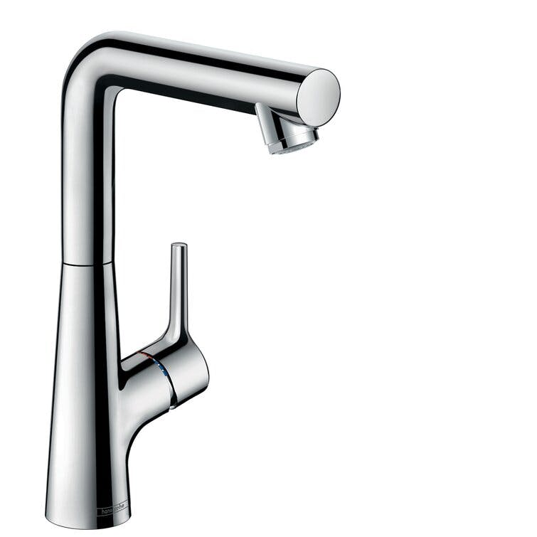 Talis S Premium Wall Mounted Bathroom Faucet with Drain Assembly