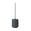 Sono 15.37" Magnet Charcoal Ceramic Toilet Brush and Holder