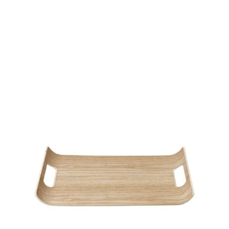 Wilo Small Black Solid Wood Serving Tray