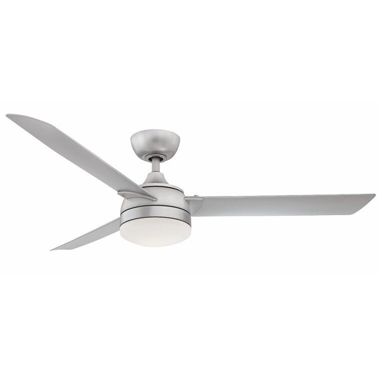 Alya Indoor / Outdoor Ceiling Fan + Light - Silver