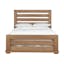 Wolferstorn Queen Distressed Pine Solid Wood Slat Bed