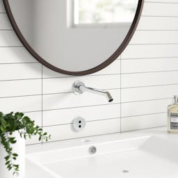 Purist® Wall-Mount Commercial Bathroom Sink Faucet Trim with 8-1/4" 35-Degree Spout and Insight Technology