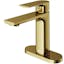 VIGO Davidson Matte Gold Single-Hole Waterfall Bathroom Faucet