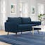 Azure Embrace 72'' Fabric Sofa with Splayed Wood Legs