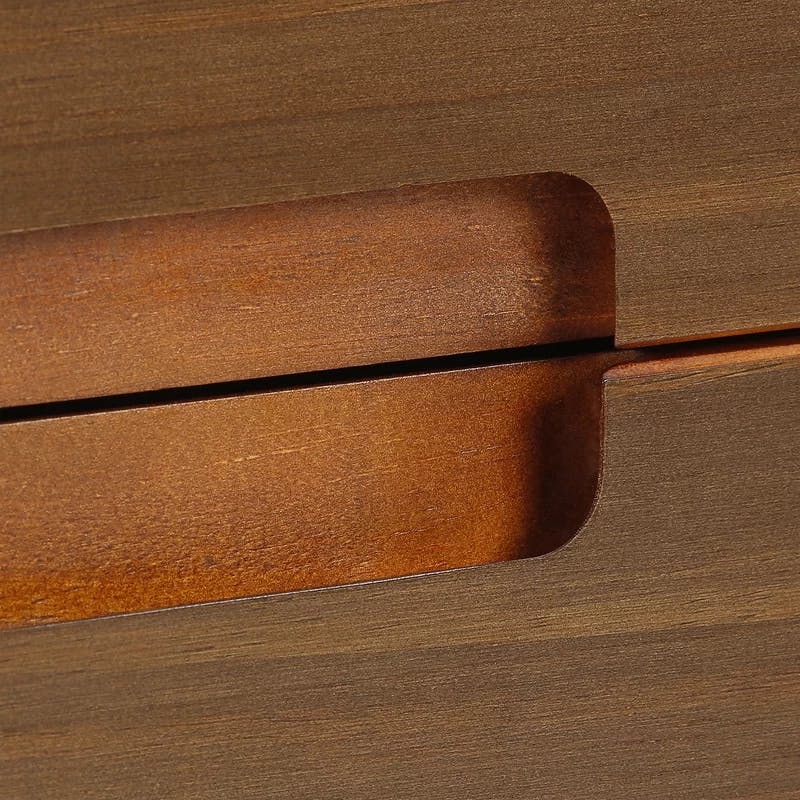 Classic Mid-Century Walnut 1-Drawer Solid Wood Nightstand