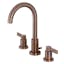 NuvoFusion Modern Antique Copper Widespread Bathroom Faucet