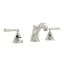Elegant Polished Nickel 3-Hole Widespread Lavatory Faucet with Crystal Handles
