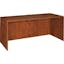 Essentials Medium Cherry Credenza Desk with Drawer and Filing Cabinet