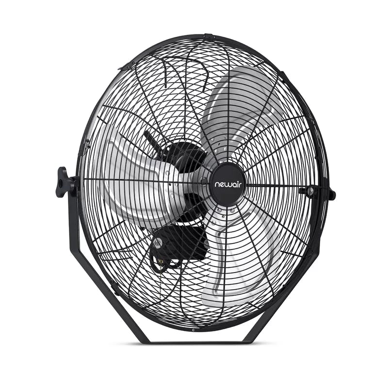 Newair 20" Black High-Velocity Outdoor Wall-Mount Fan with 3 Speeds