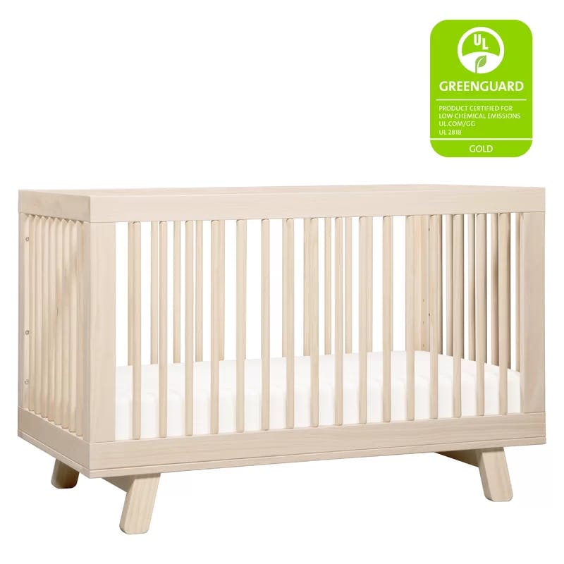 Hudson 3-in-1 Convertible Crib with Toddler Bed Conversion, Washed Natural
