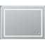 Sleek Soho 48"x36" Silver LED Lighted Bathroom Vanity Mirror with Defogger and Dimmable Lighting