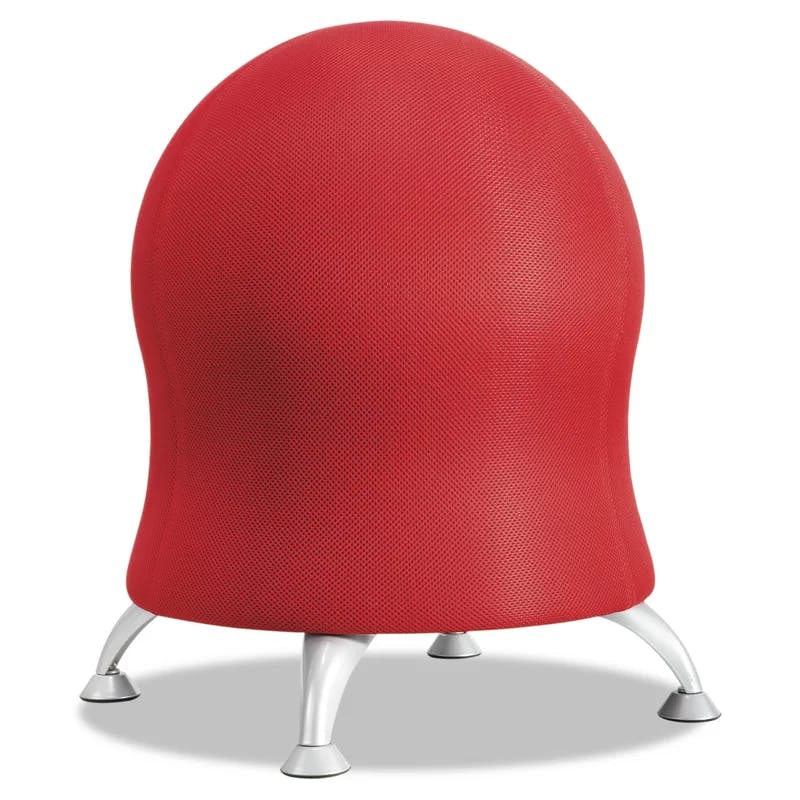 Crimson Mesh Fabric Zenergy Active Seating Chair with Steel Legs